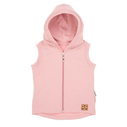 Елек с качулка за момичета, пудрово розово, Nelly 86-146