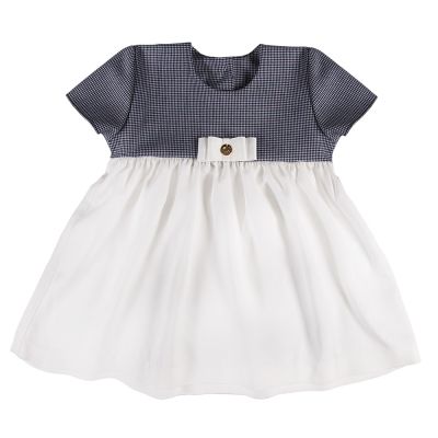 Тържествена рокля в бяло/пепит CEREMONY