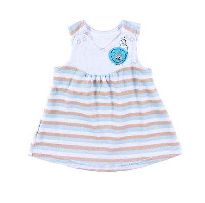 Туника FAN CLUB, тюркоаз/бежово