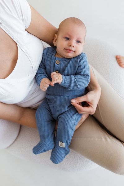 Боди Natural Waffel в синьо