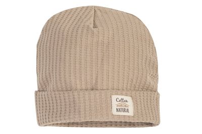 Шапка Natural Waffel в бежово