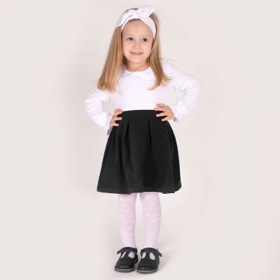 Черна пола, момичешка, официална 92-146