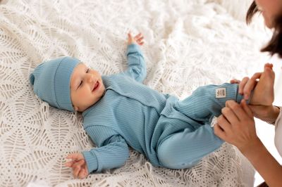 Бебешки гащеризон Natural Harmony тюркоаз