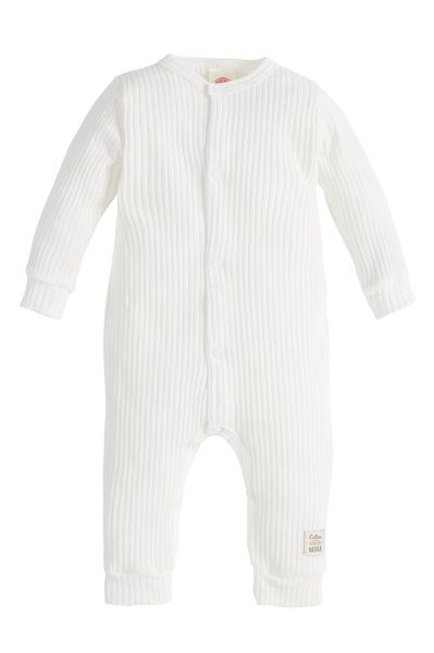 Бебешки гащеризон Natural Harmony  в бяло