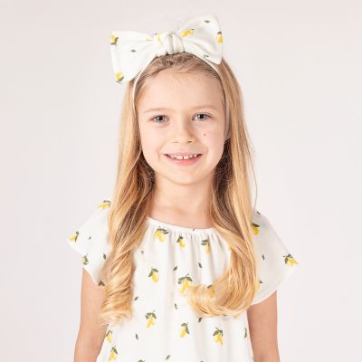 Памучна блуза, къс ръкав, момичешка, лимони, Tola 92-146