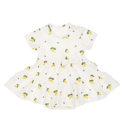 Боди рокля, къс ръкав, за момичета, лимони, Tola 68-86